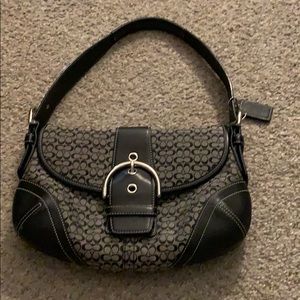 Brown and tan coach Purse